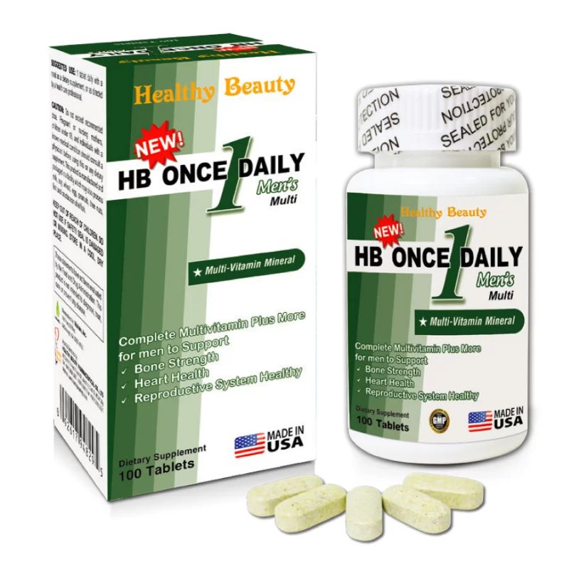 Healthy Beauty HB Once Daily Men's Multi bổ sung vitamin vào cơ thể